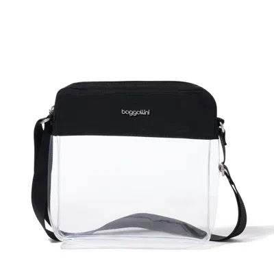 Baggallini Clear Stadium Crossbody In Transparent