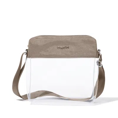 Baggallini Clear Stadium Crossbody In Transparent