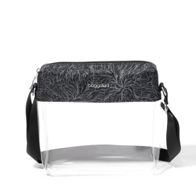Baggallini Clear Stadium Crossbody In Transparent