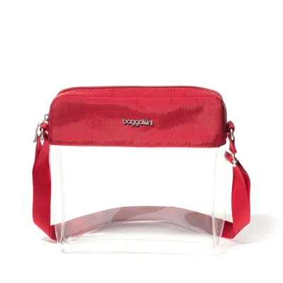Baggallini Clear Stadium Crossbody In Transparent