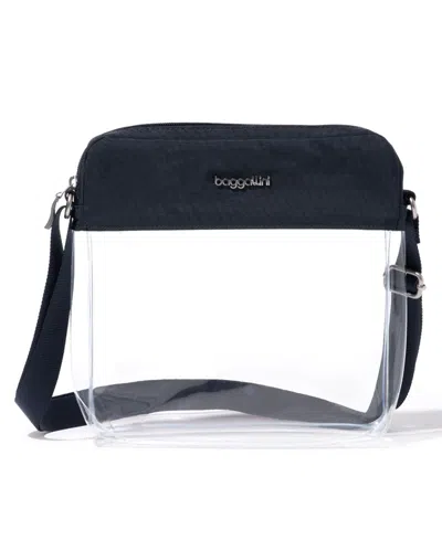 Baggallini Clear Stadium Crossbody In French Navy