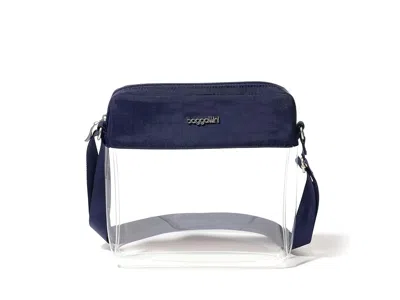 Baggallini Clear Stadium Crossbody Handbags Dark Blue: One Size