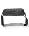 Baggallini Stadium Clear Pocket Crossbody In Midnight Blossom