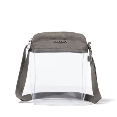 Baggallini Clear Stadium Explorer Crossbody In Transparent