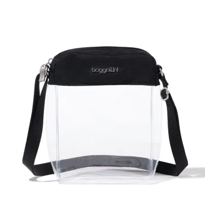 Baggallini Clear Stadium Explorer Crossbody In Transparent