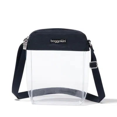Baggallini Clear Stadium Explorer Crossbody In Transparent