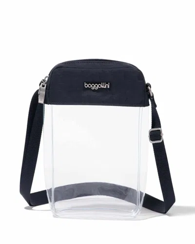 Baggallini Clear Stadium Explorer Crossbody Festival Event Bag In Blue