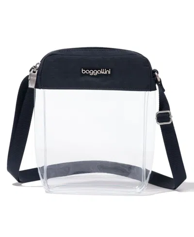 Baggallini Clear Stadium Explorer Crossbody In French Navy