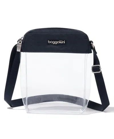 Baggallini Women's Clear Stadium Crossbody Bag In Black