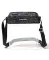 Baggallini Clear Stadium Explorer Crossbody In Midnight Blossom