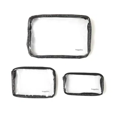 Baggallini Clear Travel Pouches In Pattern