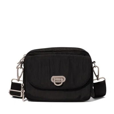 Baggallini Coastal Flip Lock Camera Bag Crossbody In Black