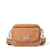 Baggallini Coastal Flip Lock Camera Bag Crossbody In Brown