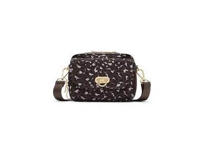 Baggallini Coastal Flip Lock Camera Bag Crossbody Cross Body Handbags Ganache Cheetah Gold Hardware: One Size In Brown
