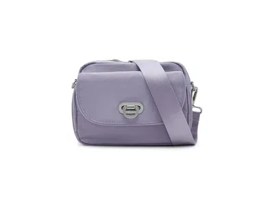 Baggallini Coastal Flip Lock Camera Bag Crossbody Cross Body Handbags Lilac: One Size In Purple