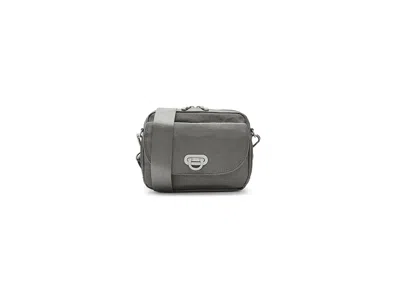 Baggallini Coastal Flip Lock Camera Bag Crossbody Cross Body Handbags Sterling Shimmer: One Size In Gray