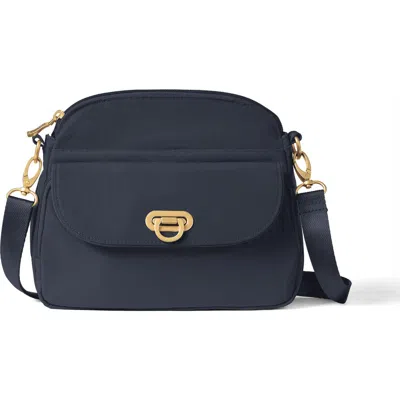 Baggallini Coastal Flip Lock Crossbody Bag In Burgundy