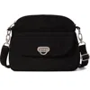 Baggallini Coastal Flip Lock Crossbody Bag In Black