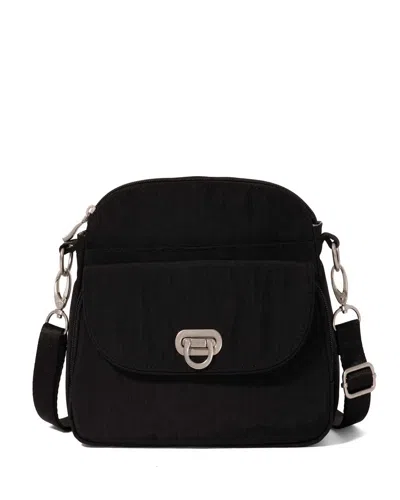 Baggallini Coastal Flip Lock Crossbody Bag In Black