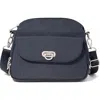 Baggallini Coastal Flip Lock Crossbody Bag In Blue
