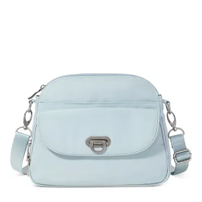 Baggallini Coastal Flip Lock Crossbody Bag In Blue