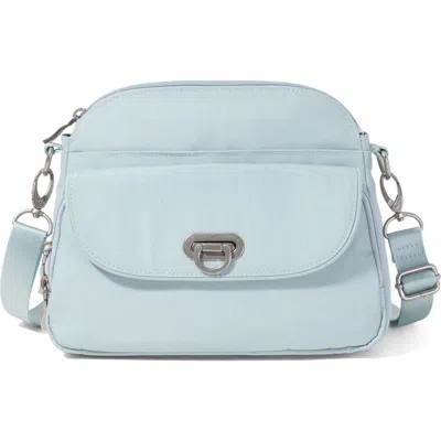 Baggallini Coastal Flip Lock Crossbody Bag In Gray
