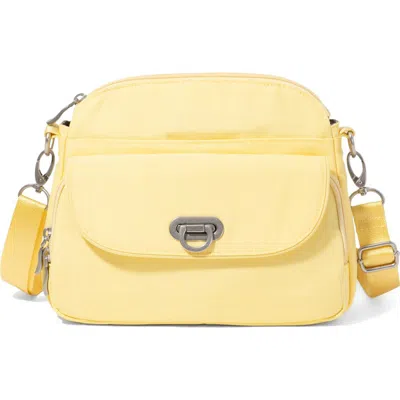 Baggallini Coastal Flip Lock Crossbody Bag In Yellow
