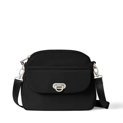 Baggallini Coastal Flip Lock Crossbody In Black