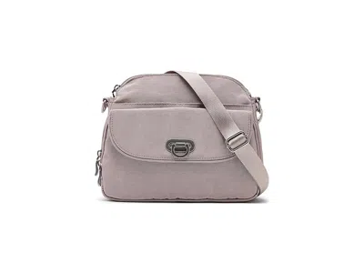 Baggallini Coastal Flip Lock Crossbody Cross Body Handbags Blush Shimmer: One Size In Pink