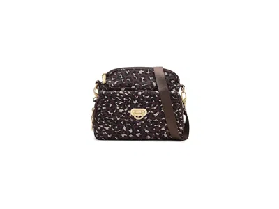 Baggallini Coastal Flip Lock Crossbody Cross Body Handbags Ganache Cheetah Gold Hardware: One Size In Brown