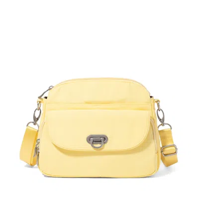 Baggallini Coastal Flip Lock Crossbody In Yellow