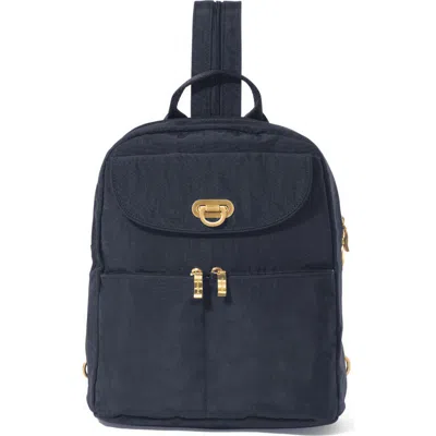 Baggallini Coastal Flip Lock Day Pack In Blue