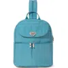 Baggallini Coastal Flip Lock Day Pack In Seaside Blue