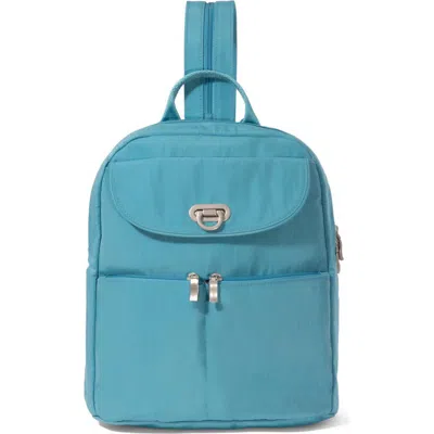 Baggallini Coastal Flip Lock Day Pack In Seaside Blue