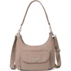 Baggallini Coastal Flip Lock Half Moon Bag In Moonrock