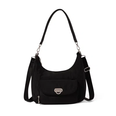 Baggallini Coastal Flip Lock Half Moon Bag In Orange
