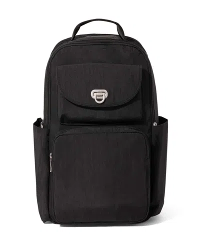 Baggallini Coastal Flip Lock Laptop Backpack In Black