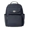 Baggallini Coastal Flip Lock Laptop Backpack In Blue