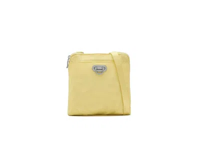 Baggallini Coastal Flip Lock Mini Crossbody Cross Body Handbags Butter Yellow: One Size In Multi