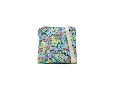 Baggallini Coastal Flip Lock Mini Crossbody Cross Body Handbags Meadow Print: One Size In Green