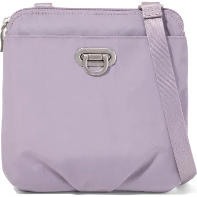Baggallini Coastal Flip Lock Mini Crossbody In Purple