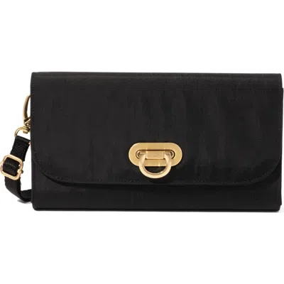 Baggallini Coastal Flip Lock Rfid Phone Wallet Crossbody Bag In Black