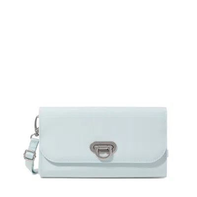Baggallini Coastal Flip Lock Rfid Phone Wallet Crossbody In Blue