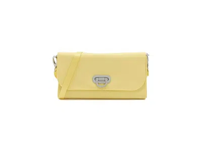 Baggallini Coastal Flip Lock Rfid Phone Wallet Crossbody Cross Body Handbags Butter Yellow: One Size In Multi