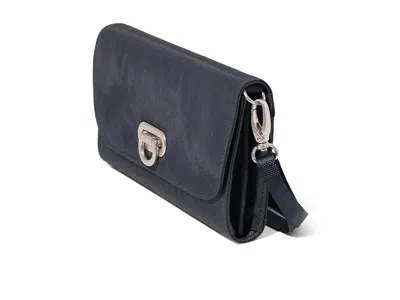 Baggallini Coastal Flip Lock Rfid Phone Wallet Crossbody Cross Body Handbags French Navy: One Size In Blue