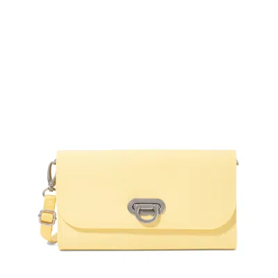 Baggallini Coastal Flip Lock Rfid Phone Wallet Crossbody In Yellow