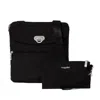 Baggallini Coastal Flip Lock Slim Crossbody In Black