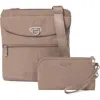Baggallini Coastal Flip Lock Slim Crossbody In Moonrock