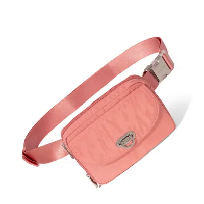 Baggallini Coastal Flip Lock Sling Bag In Brown