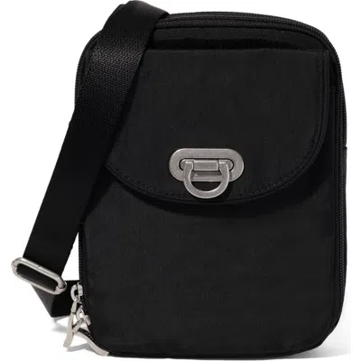Baggallini Coastal Flip Lock Venture Crossbody In Black